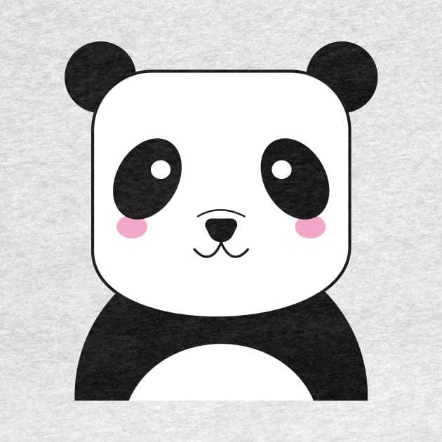 Cute Kawaii Panda T-Shirt by lucidghost